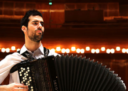 José Valente, acordeonista, créditos Giovanni Punzi